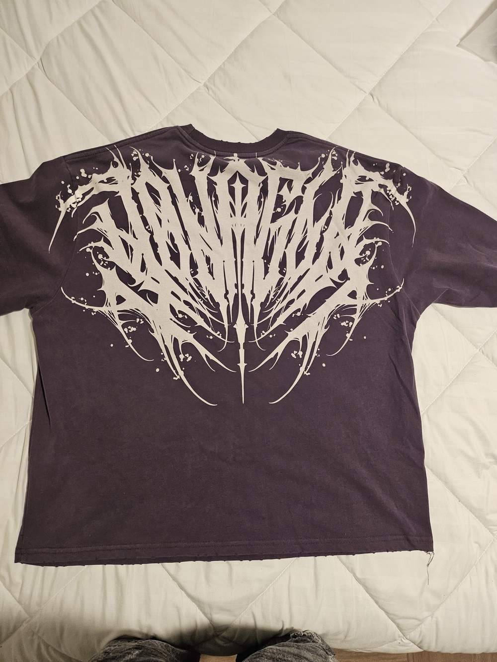 YoungLA Purple Long Sleeve Shirt with White Graphic Back